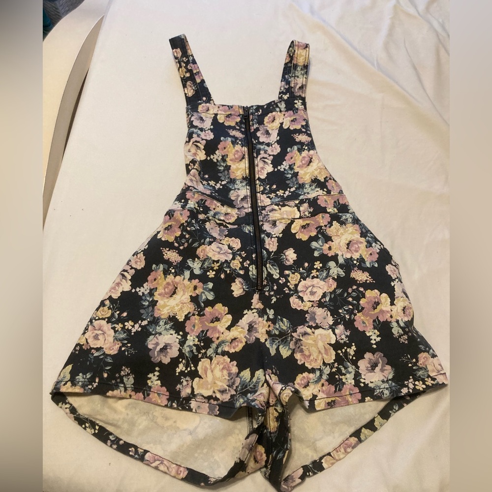 Wild Fable Floral Overalls